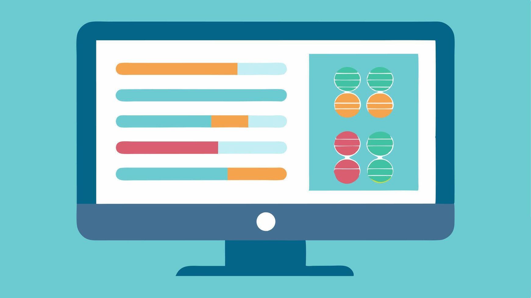 Software Interface A closeup of a computer screen displaying a userfriendly software interface for genetic data analysis with various tabs open for different functions.. vector