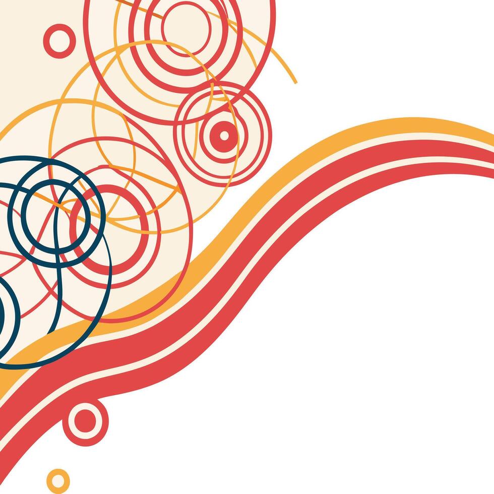 abstract background with circles vector