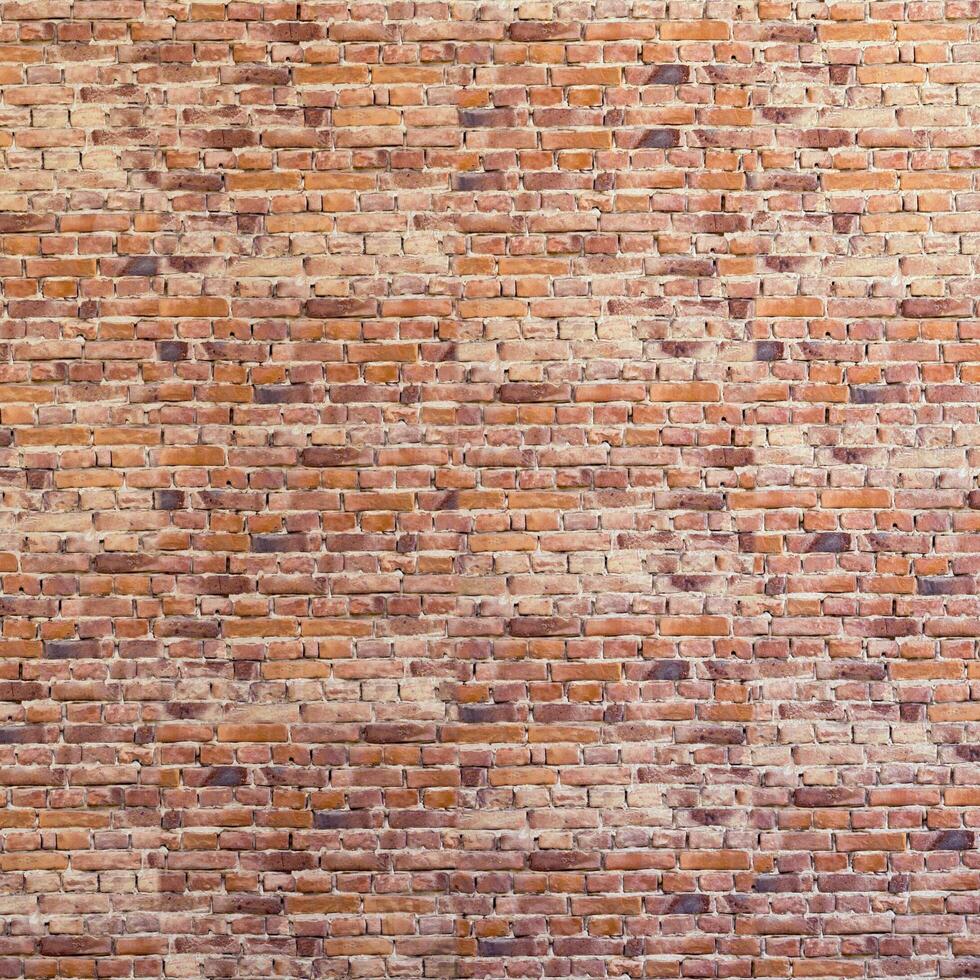 Red brick wall grunge texture wallpaper. Old red brick wall pattern design background 3d render with copy space. photo