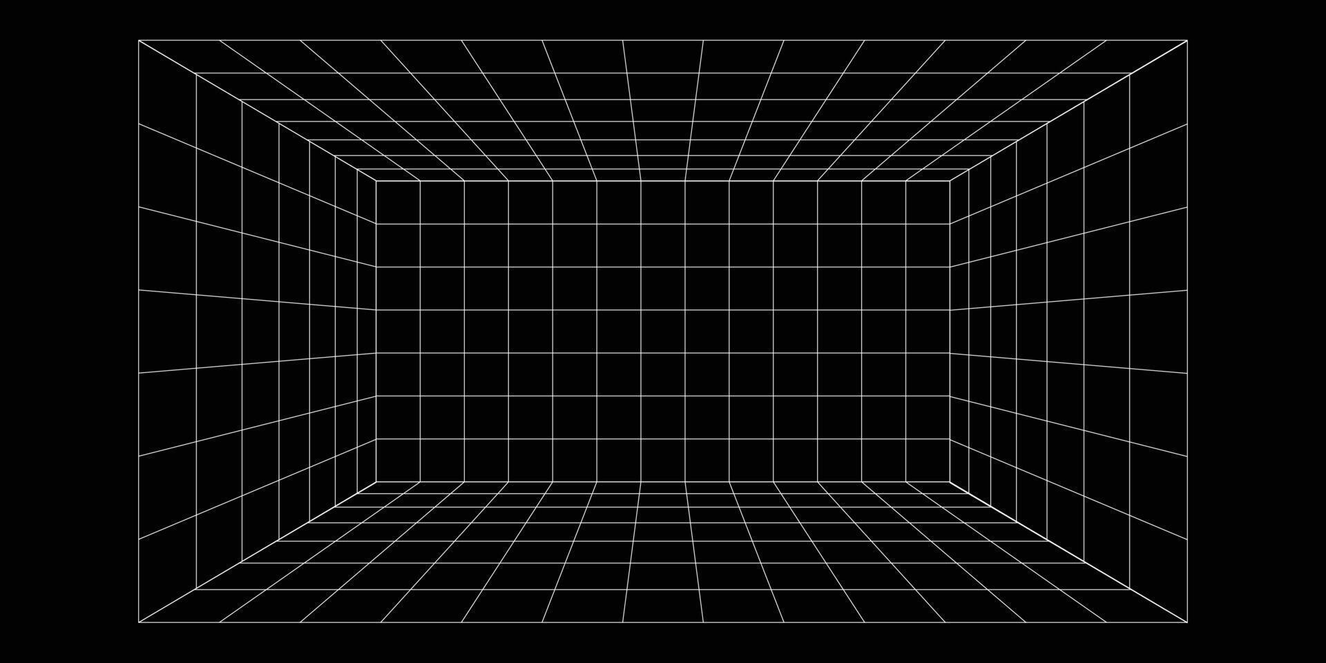 Perspective room background illustration. Perspective grid. vector
