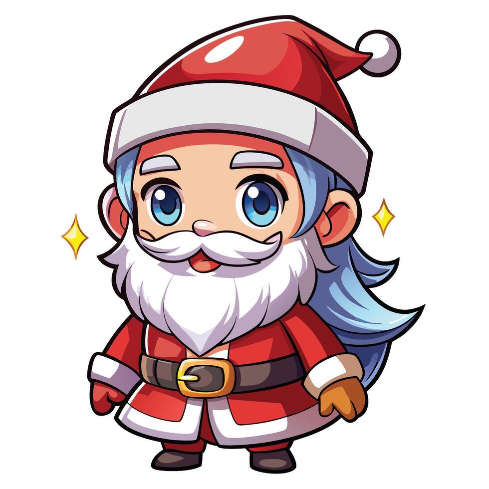 santa claus character illustration vector