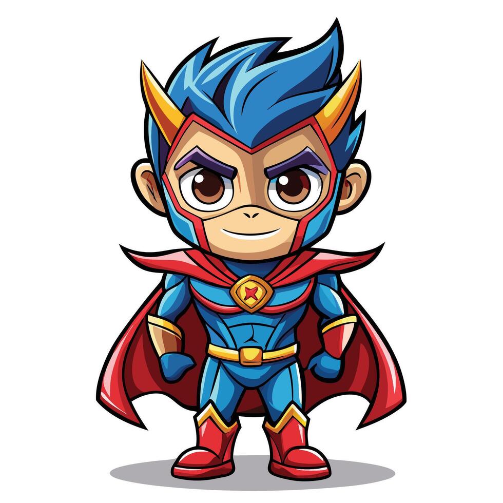 superhero cartoon character vector