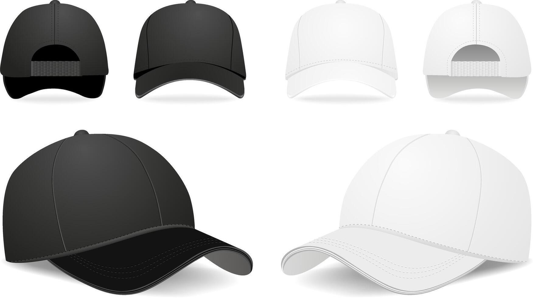 Baseball cap isolated on white background. illustration vector