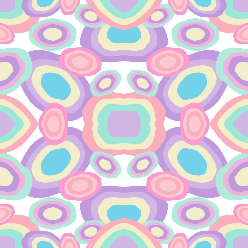 Pastel of the tribe. Seamless pattern. Retro style. vector