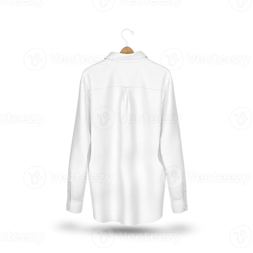 Shirt with Hanger Mockup for Elegant and Professional Apparel Presentation - Back View photo