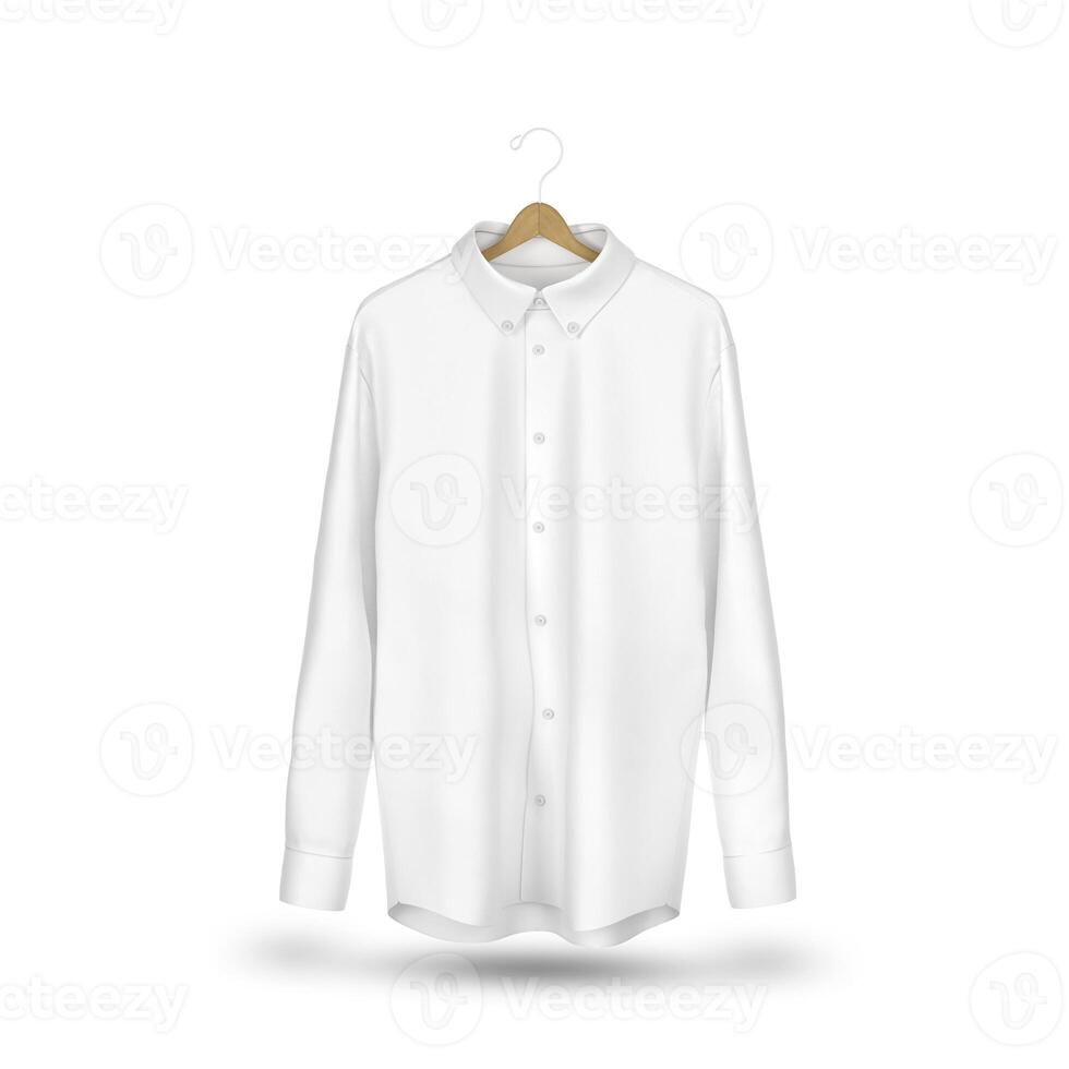 Shirt with Hanger Mockup for Elegant and Professional Apparel Presentation photo