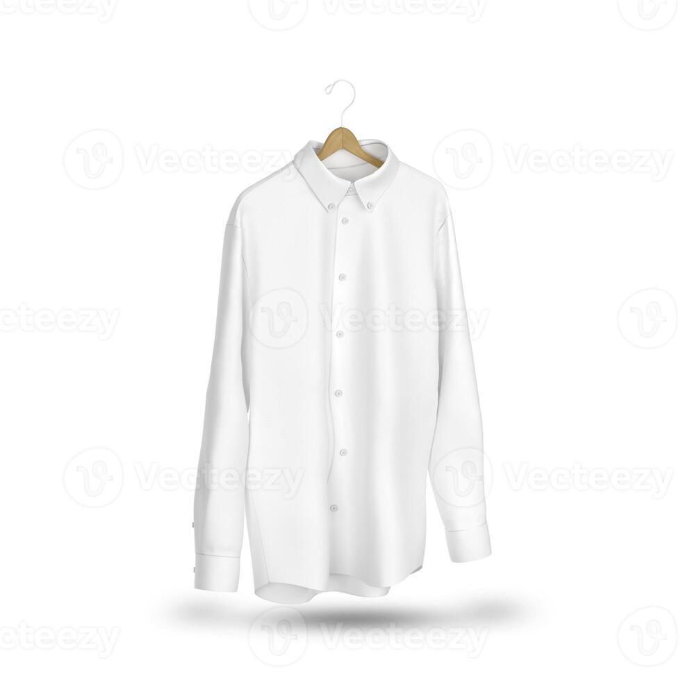 Shirt with Hanger Mockup for Elegant and Professional Apparel Presentation photo