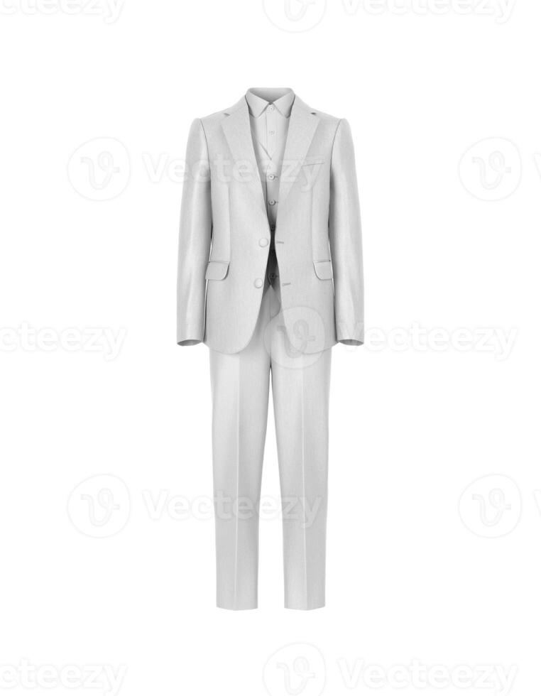Man Business Suit Mockup for Elegant and Professional Apparel Presentation - Front View photo