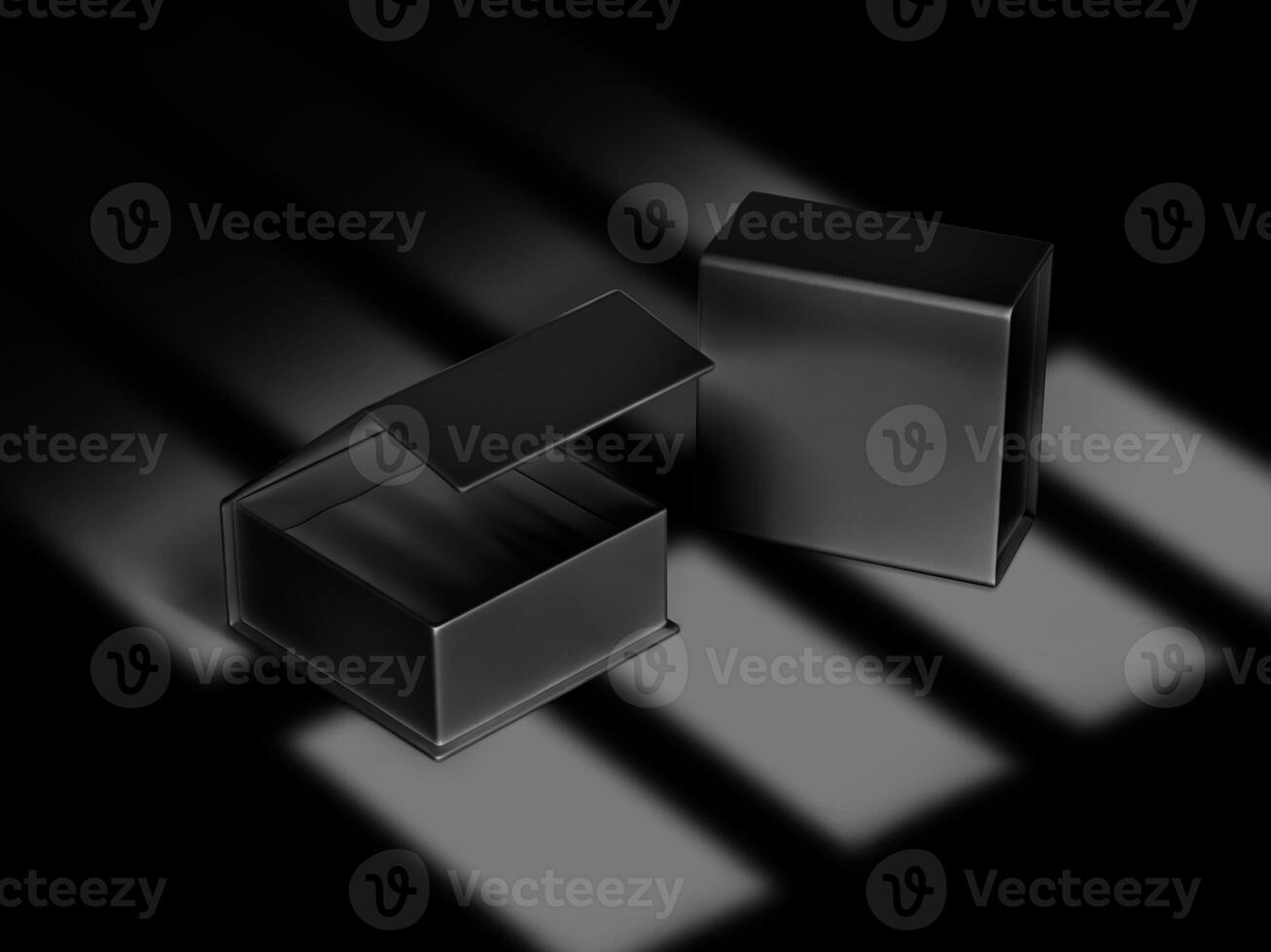 Luxury Magnetic Box Mockup for Elegant and High-End Product Presentation photo