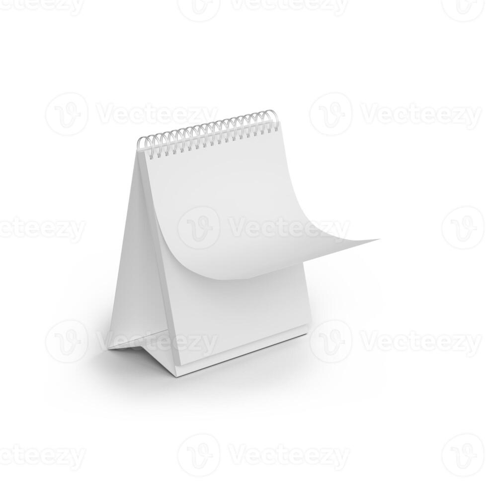 Half Side Calendar Mockup for Elegant and Professional Product Presentation photo