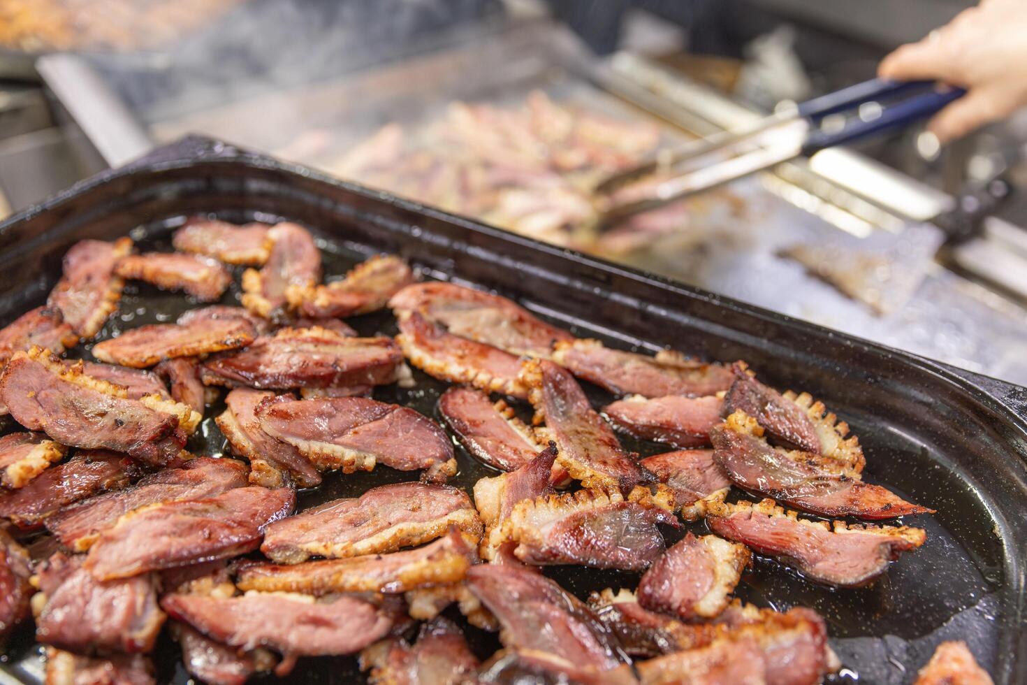 Close up of delicious duck breast photo