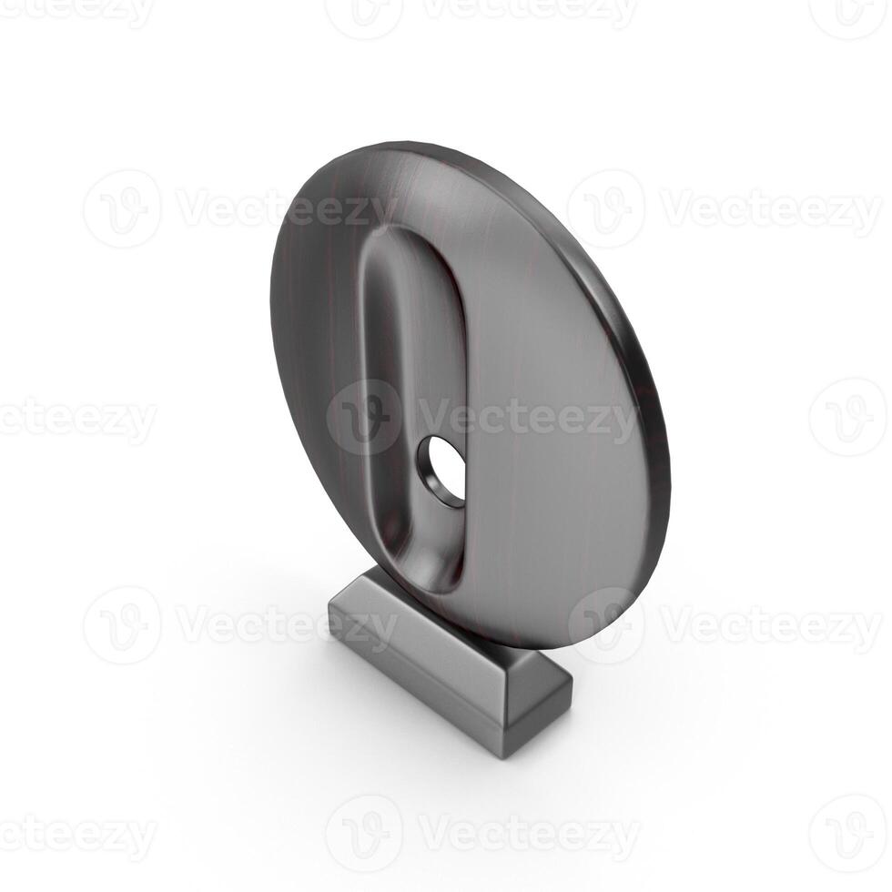 A 3D Round abstract with black color photo
