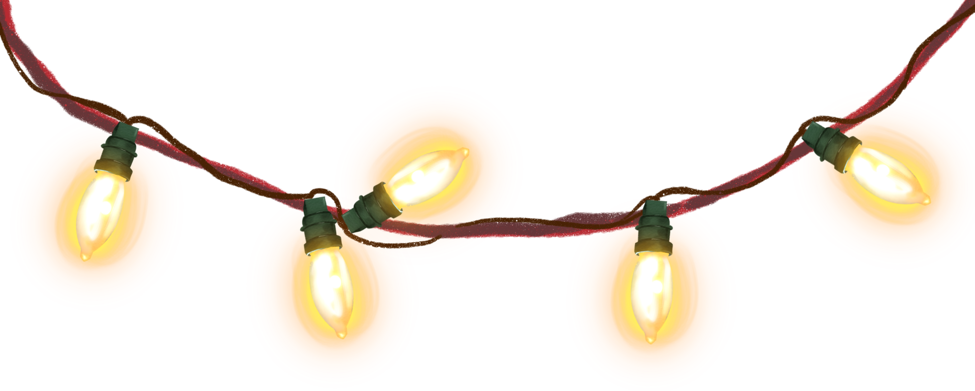 Decorative lights for Christmas Day png