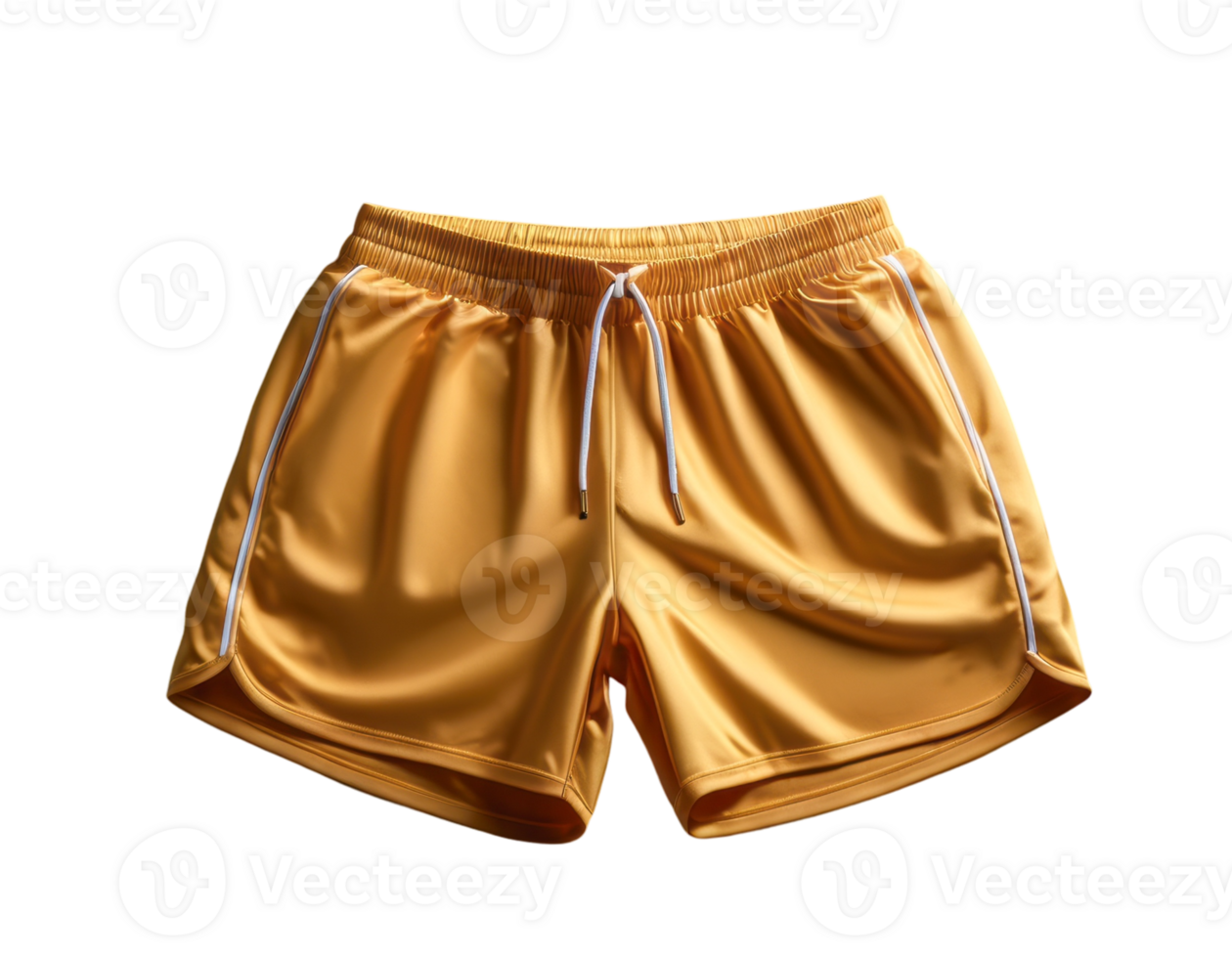 gold shorts men's mockup png