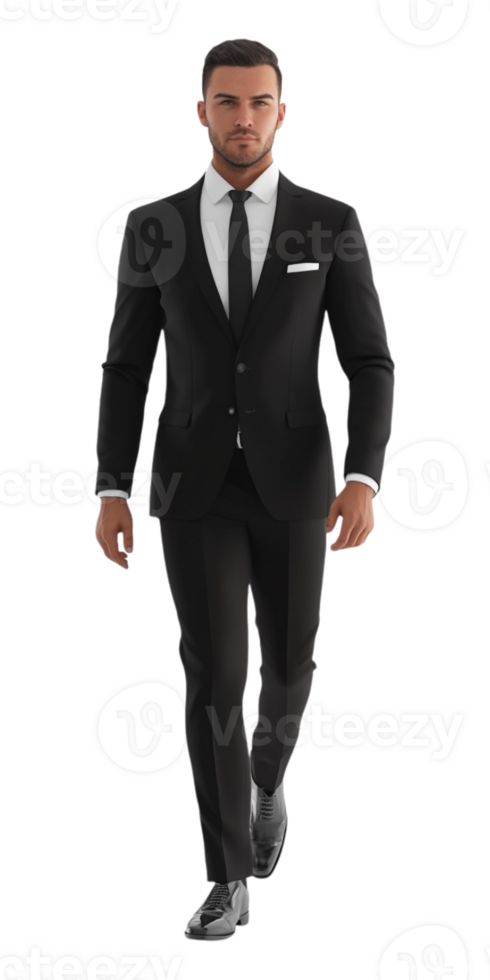 A man in a suit is walking png