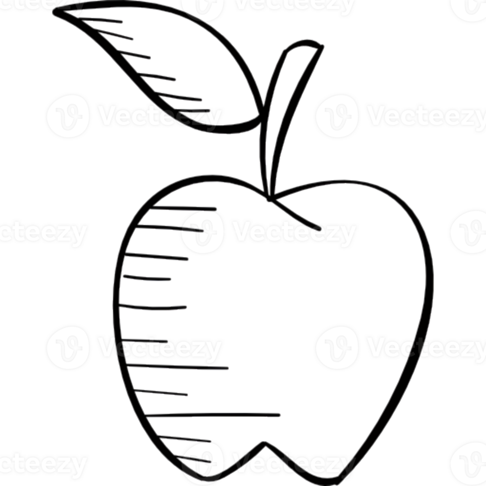 Apple line art png