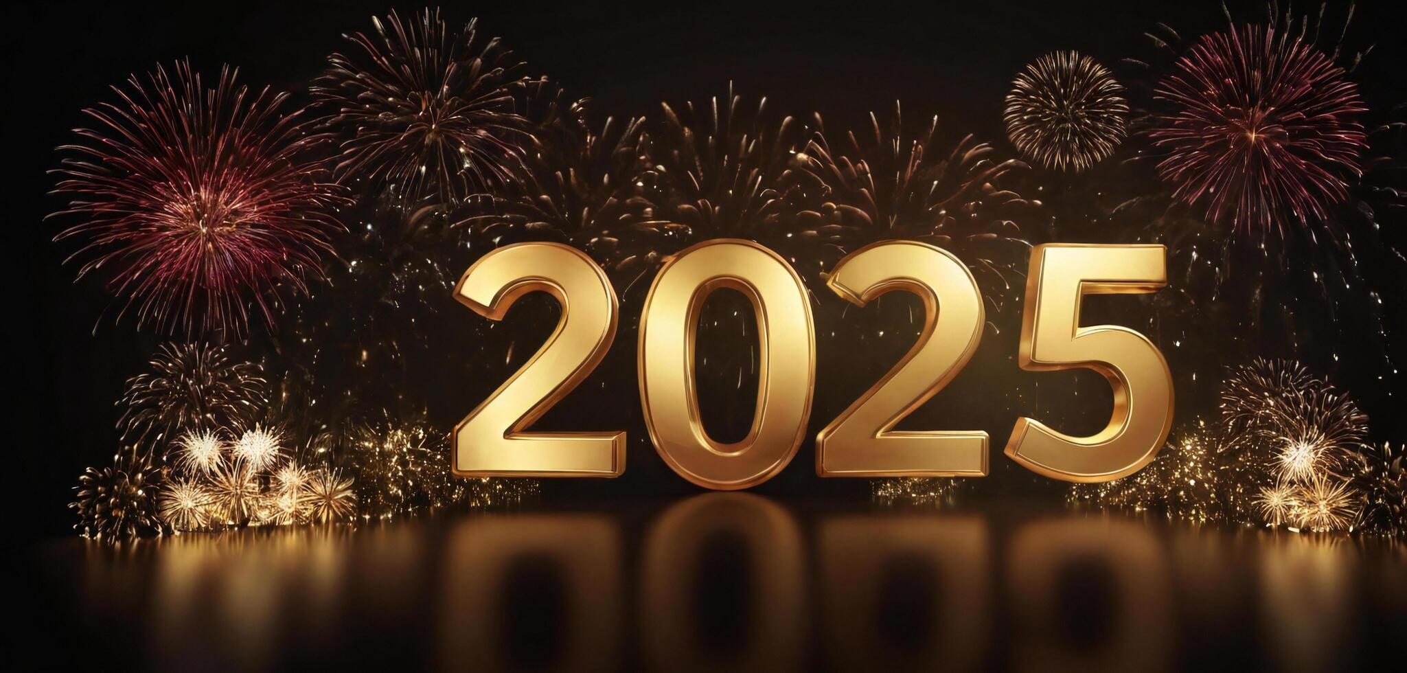 Happy New Year 2025 background photo