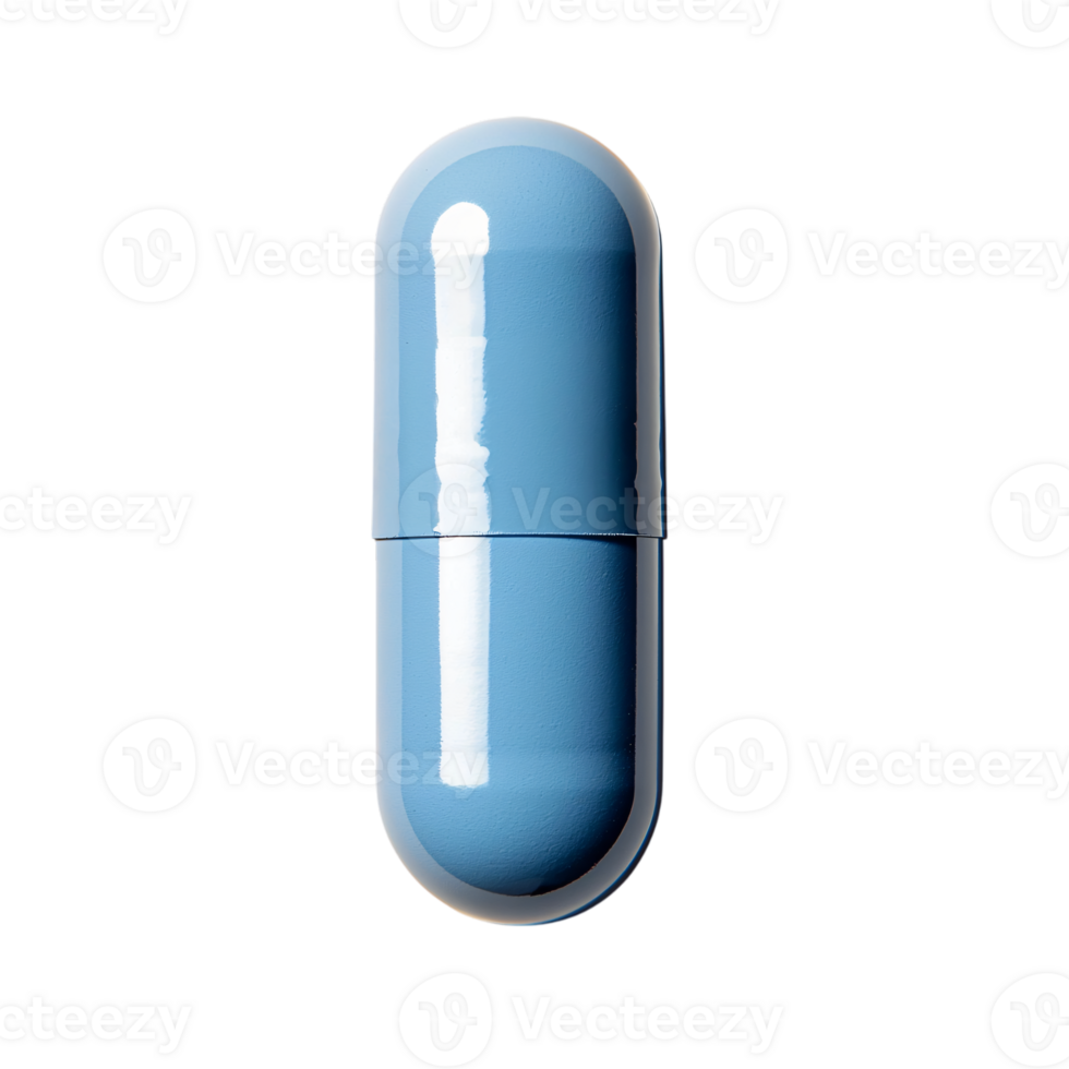 Single Blue Capsule Pill Medicine Pharmacy Healthcare png