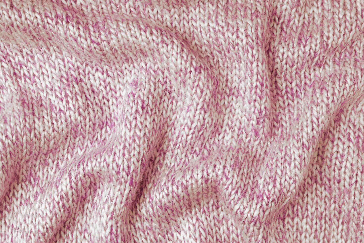 Red and white color melange knitting cashmere wool cloth texture photo