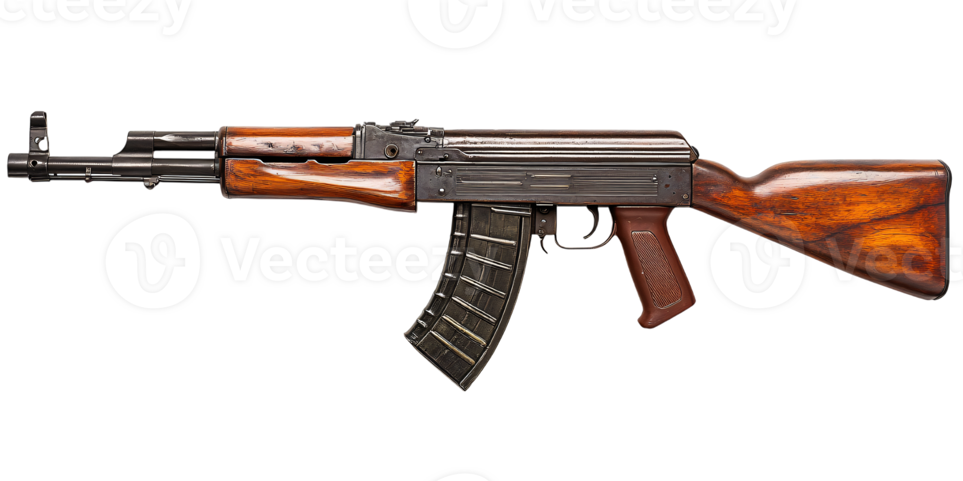 AK 47 Assault Rifle Military Weapon Vintage Firearm Eastern Bloc Cold War Relic High Res Image png