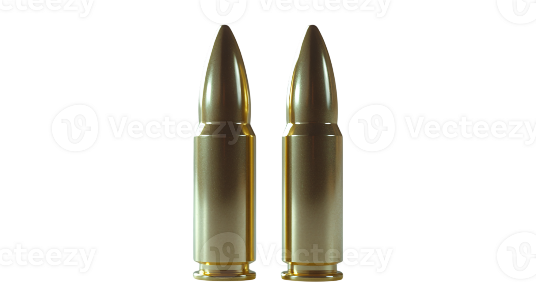Two Golden Bullet Casings Ammunition Weapon Cartridge Firearm Shooting Hunting Gun Rifle Pistol png