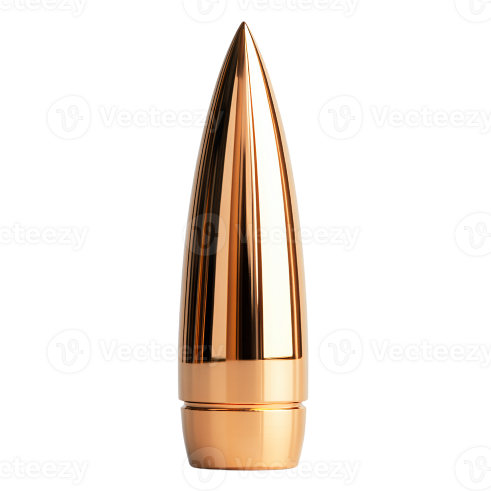 Shiny Copper Bullet Metal Ammunition Weapon Closeup png