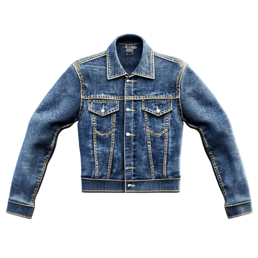 a denim jacket on a transparent background png