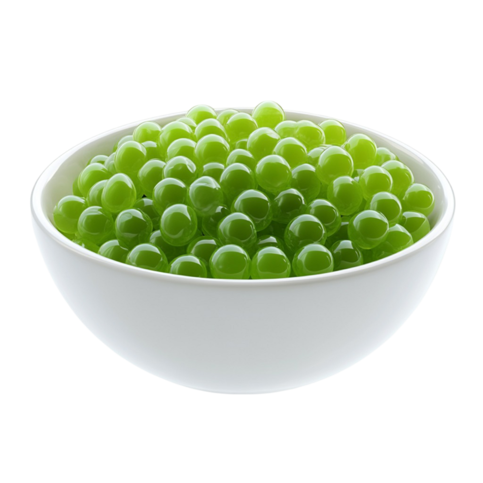 a bowl of green jelly balls png