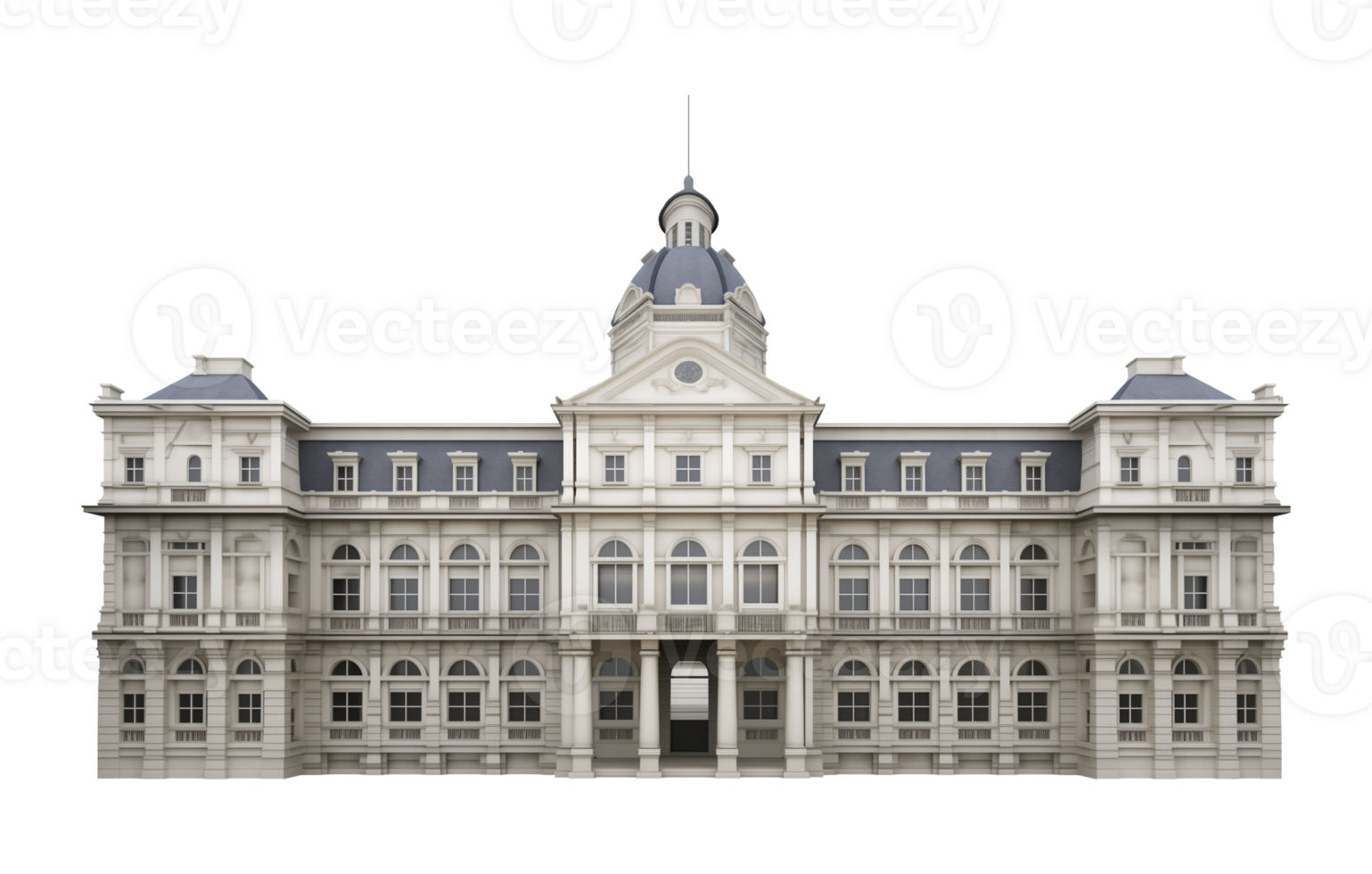 City Hall Building Architecture Isolated on Transparent Background png
