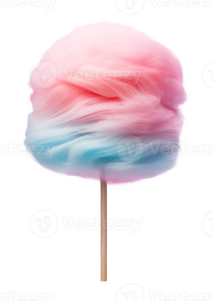 Colorful Cotton Candy Isolated on Transparent Background png
