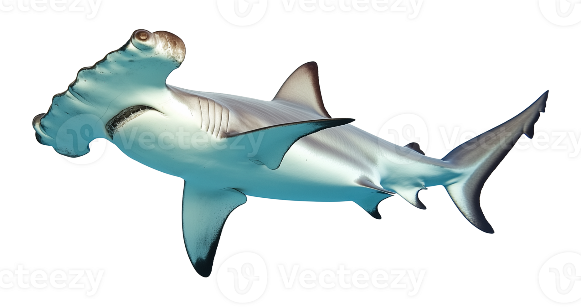 Hammerhead Shark Isolated on Transparent Background png