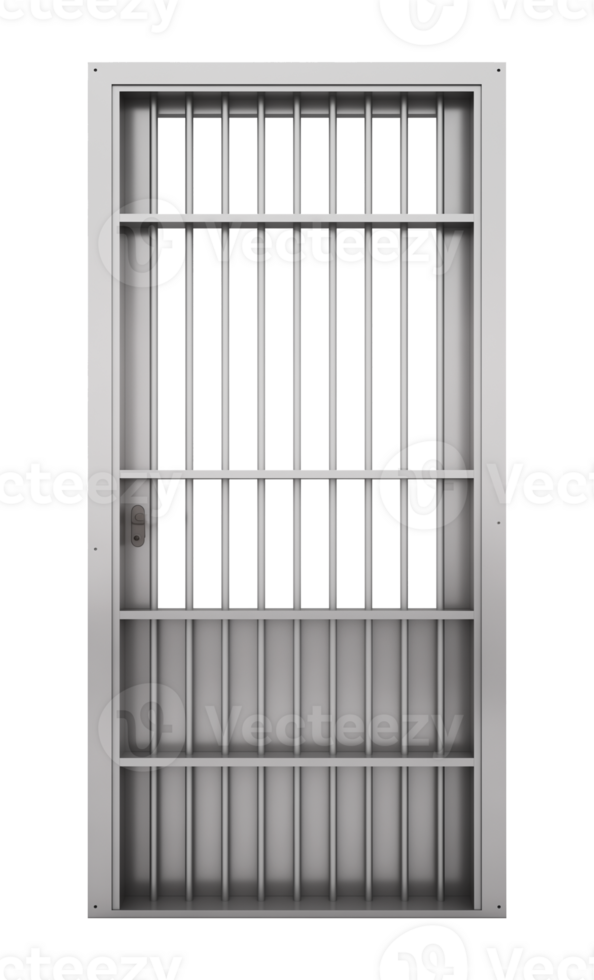 Prison Bars Door Isolated on Transparent Background png