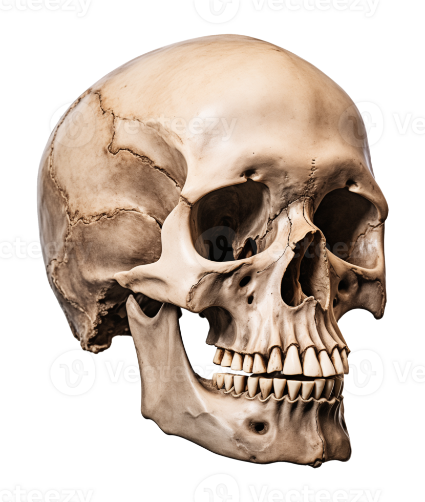 Skull Isolated on Transparent Background png