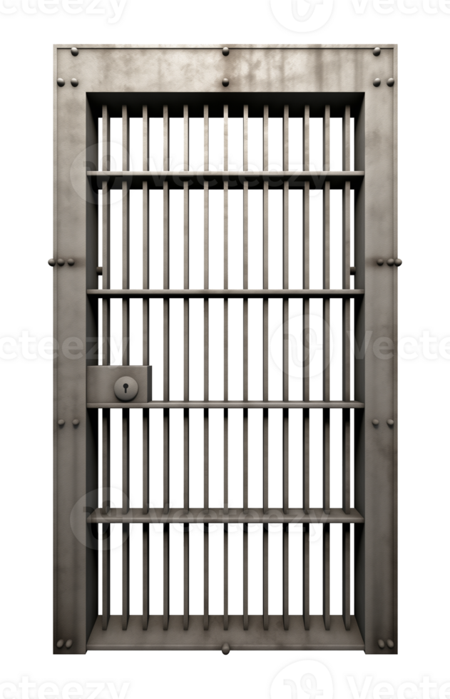 Prison Door Isolated on Transparent Background png