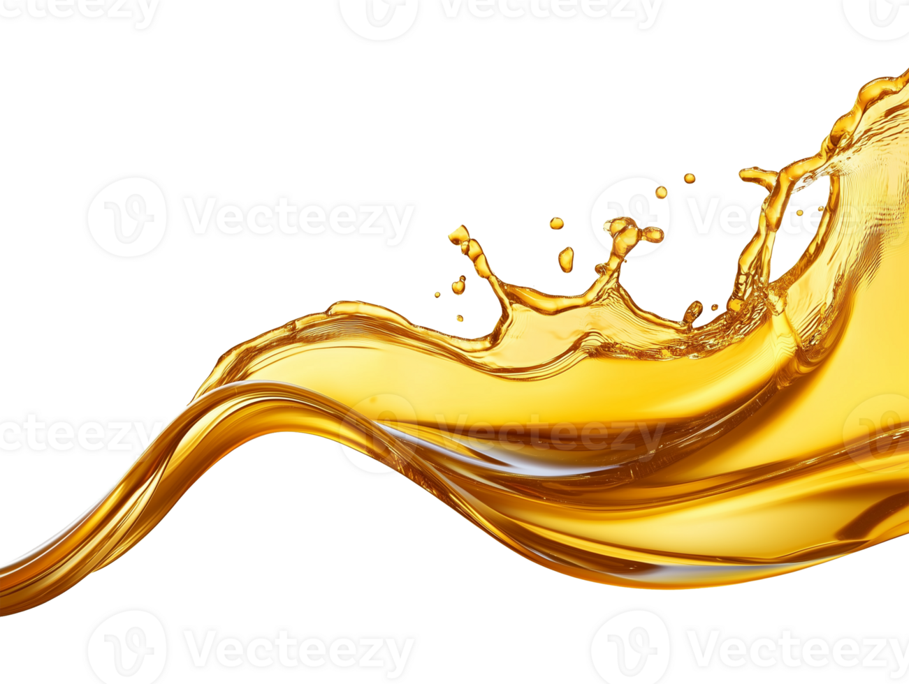 Engine Oil Wave Splash Isolated on Transparent Background png