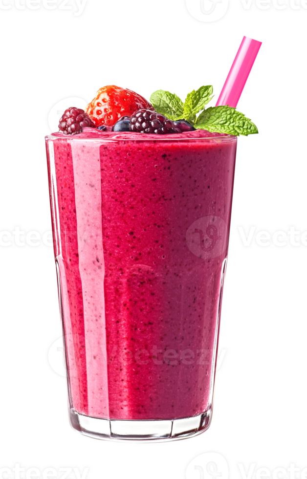 Berry Smoothie Isolated on Transparent Background png