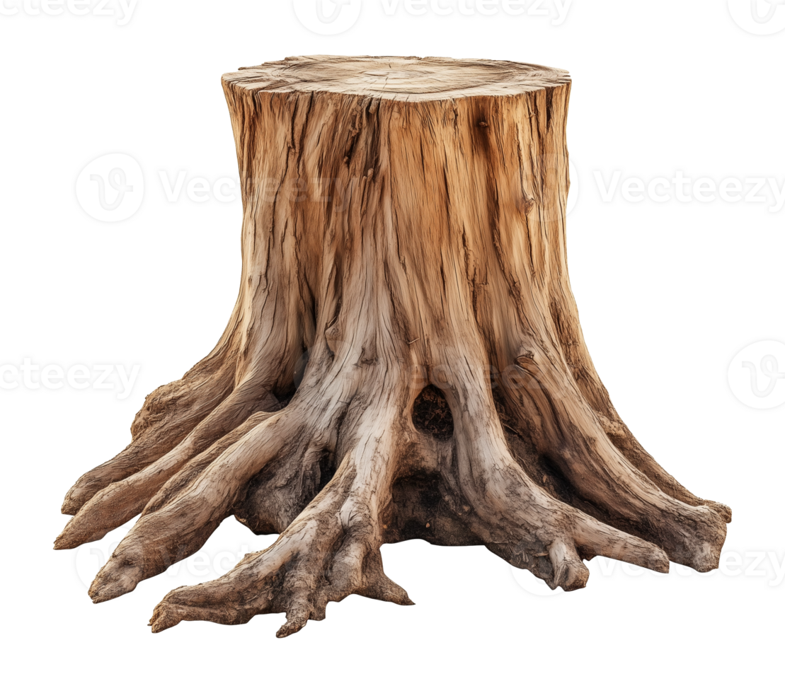 Tree Stump Isolated on Transparent Background png