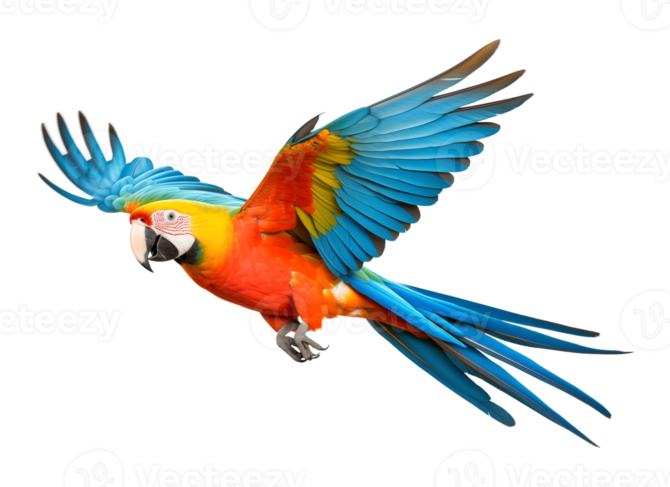 Parrot Flying Isolated on Transparent Background png