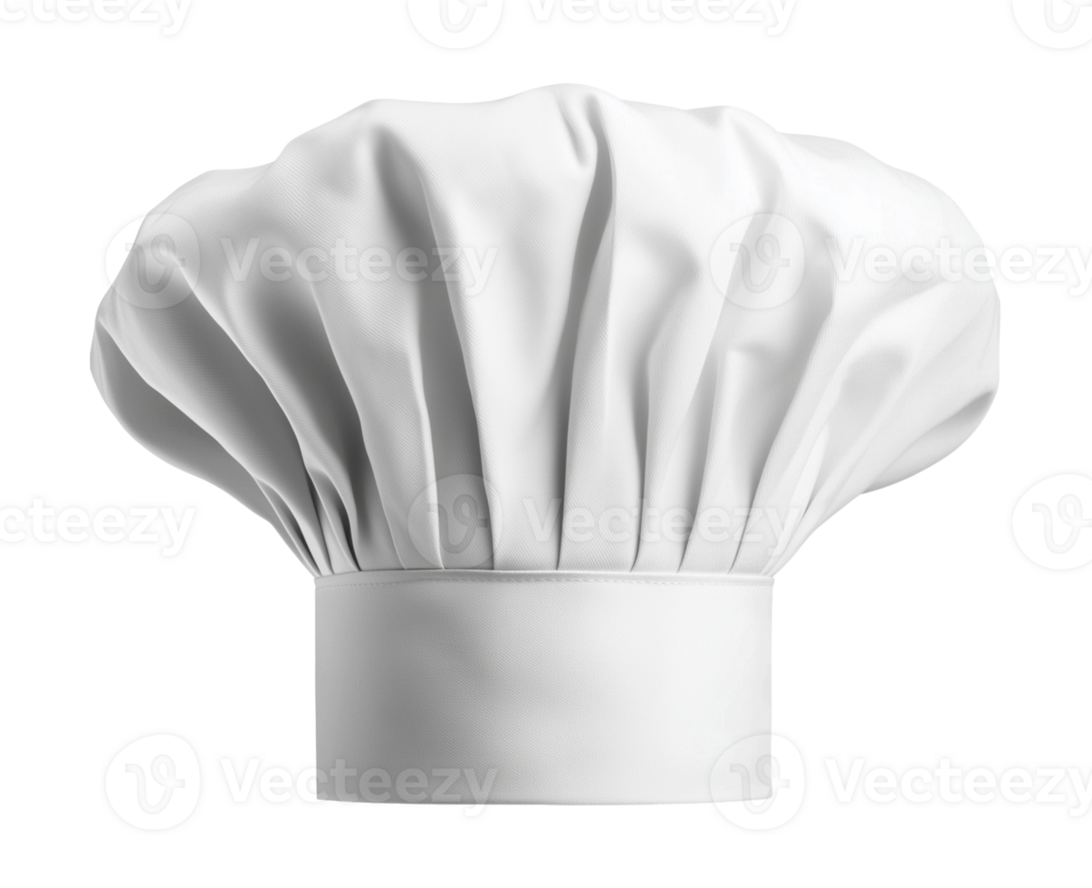 Toque Chef Hat Isolated on Transparent Background png