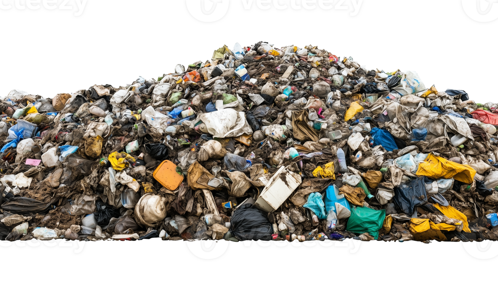 Garbage Trash Landscape Isolated on Transparent Background png
