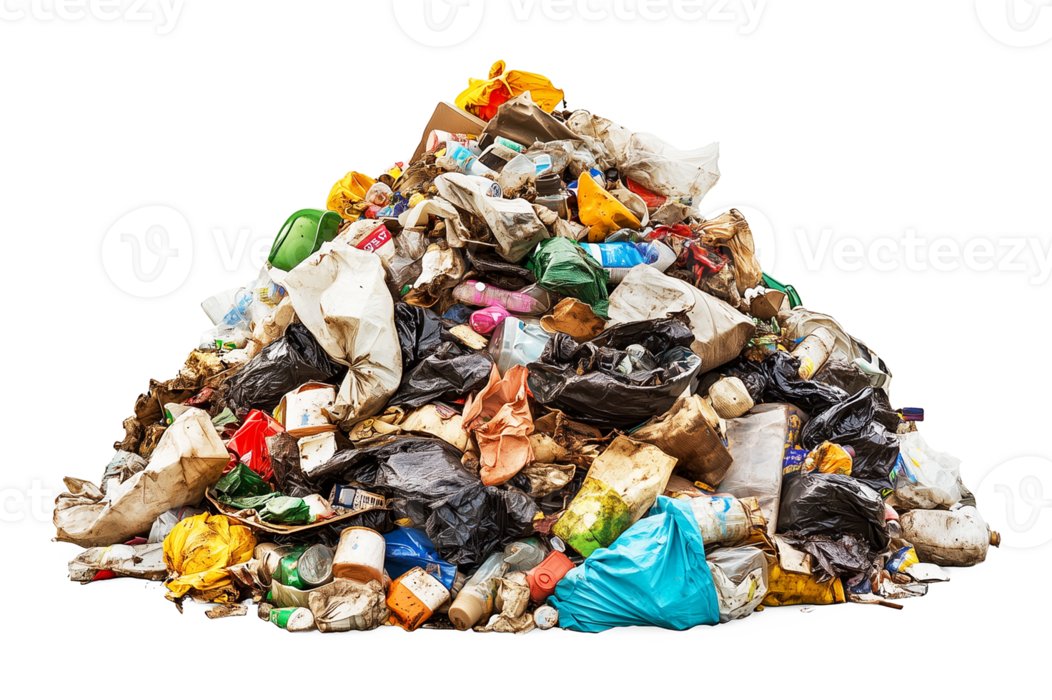 Pile of Garbage Isolated on Transparent Background png