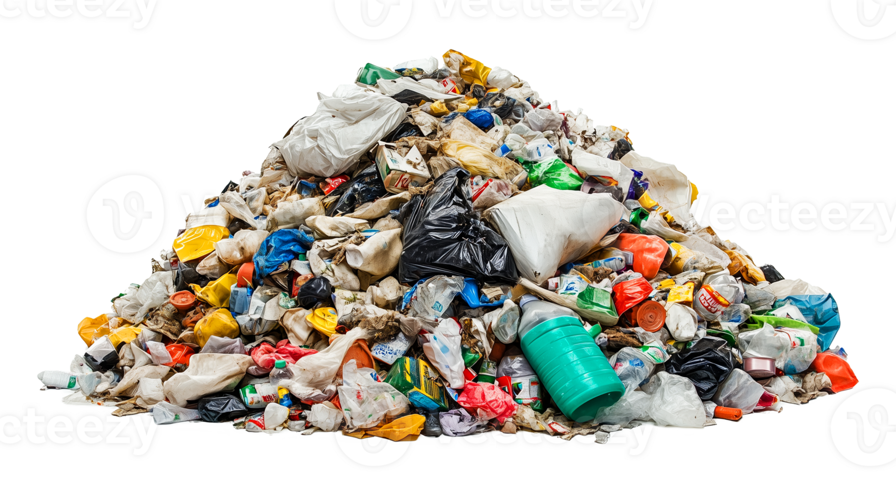 Pile of Trash Isolated on Transparent Background png