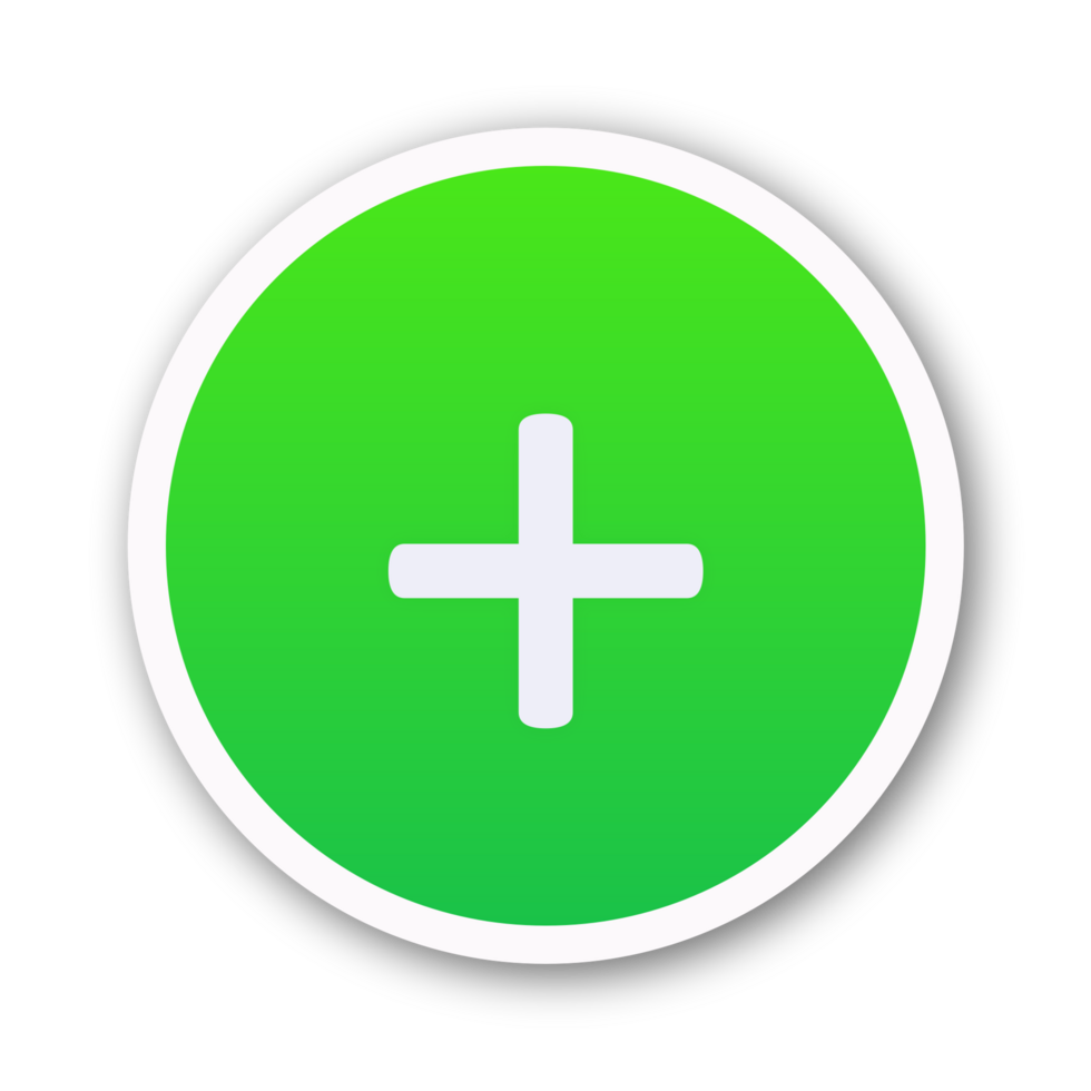 Circle green Icons with white outline png