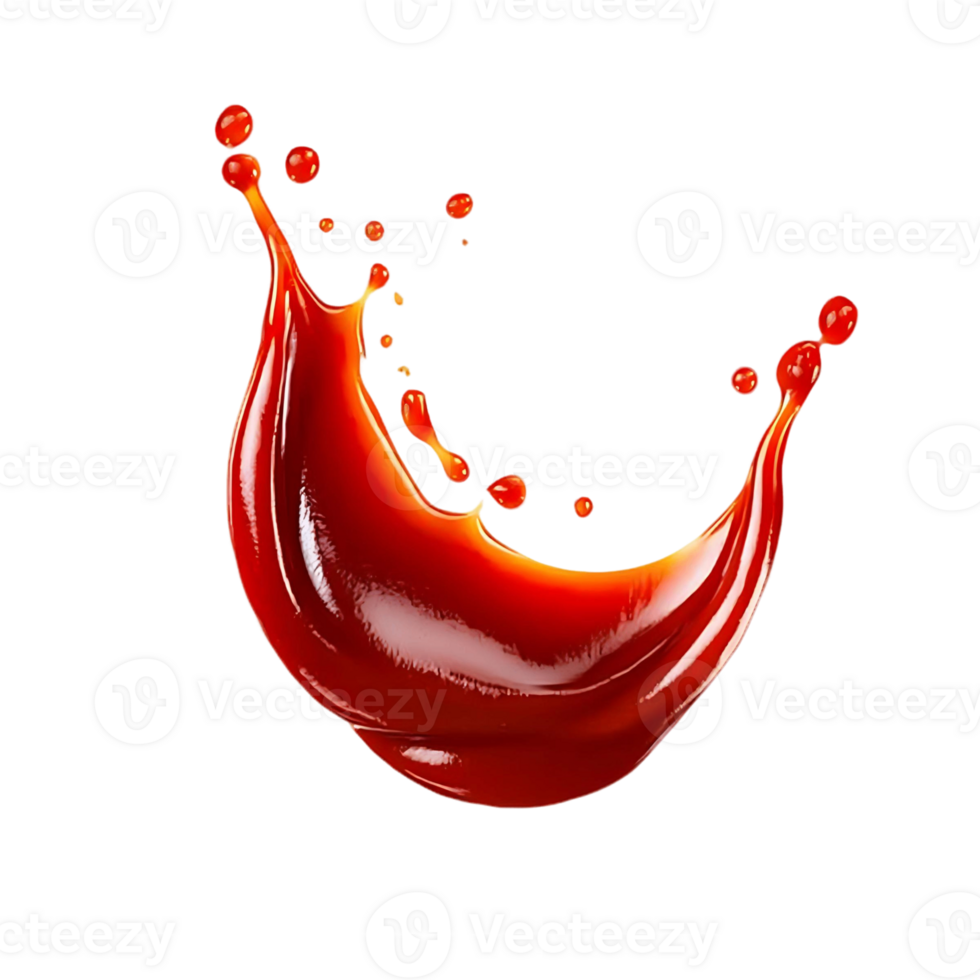 A splash of red liquid with a splash of transparent background png