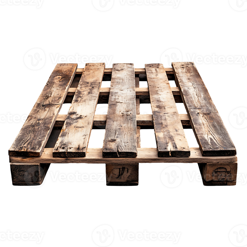 A wooden pallet with a transparent background png