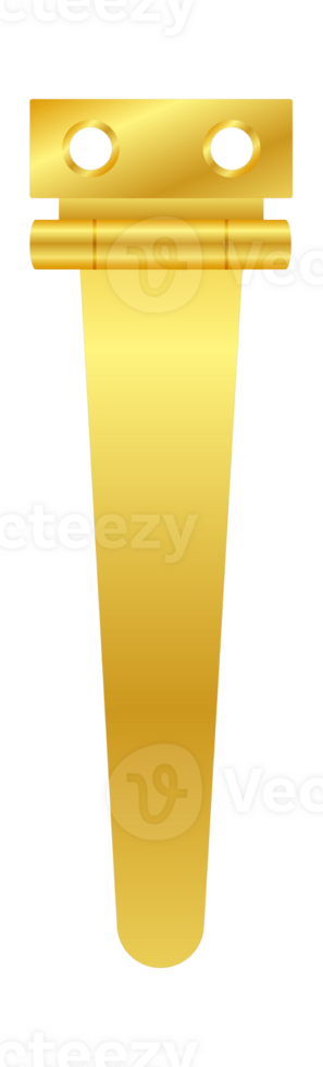 Gold hinge connecting two objects, symbolizing union and functionality png
