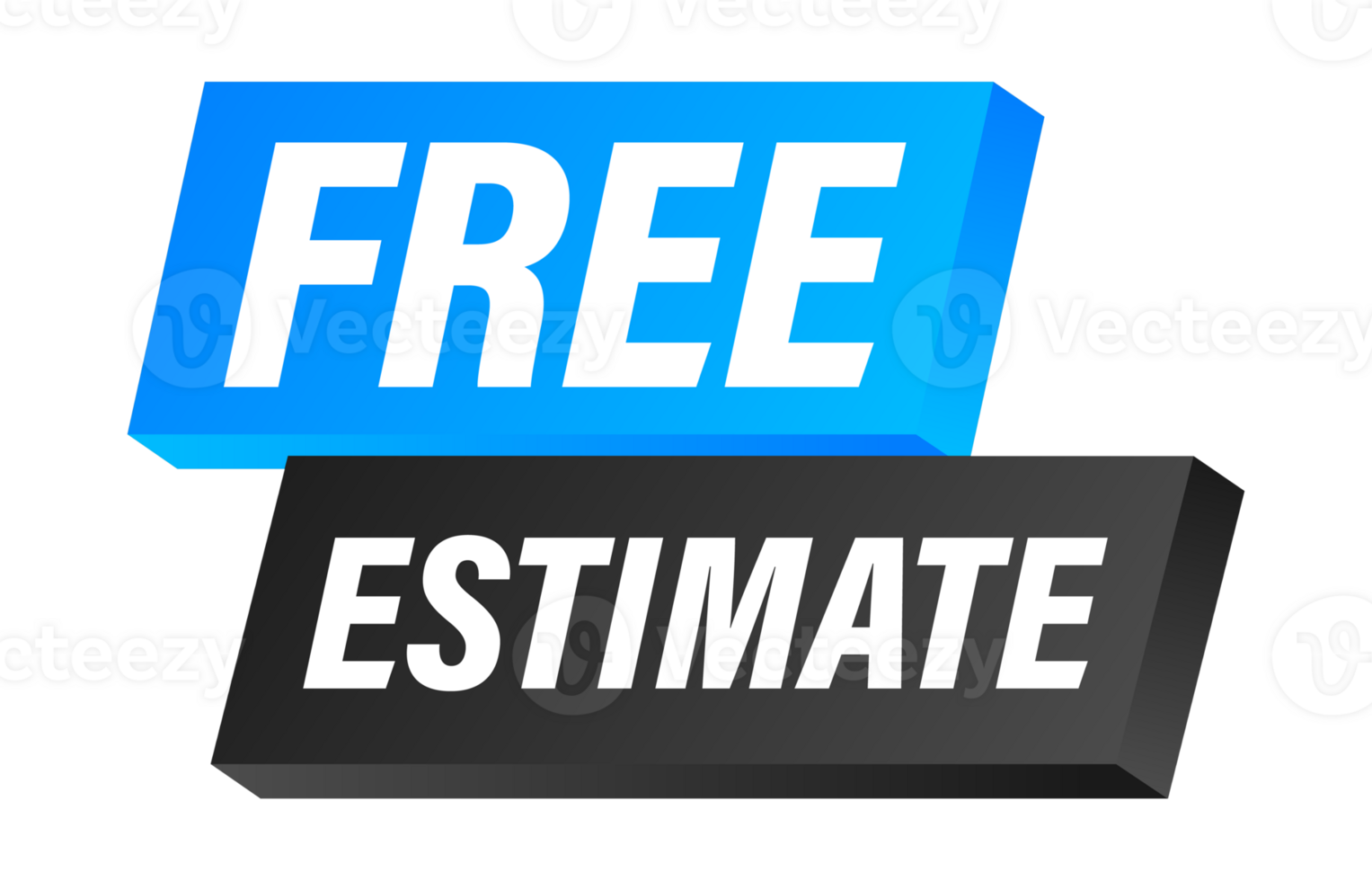Free estimate banner showing a cost evaluation offer png