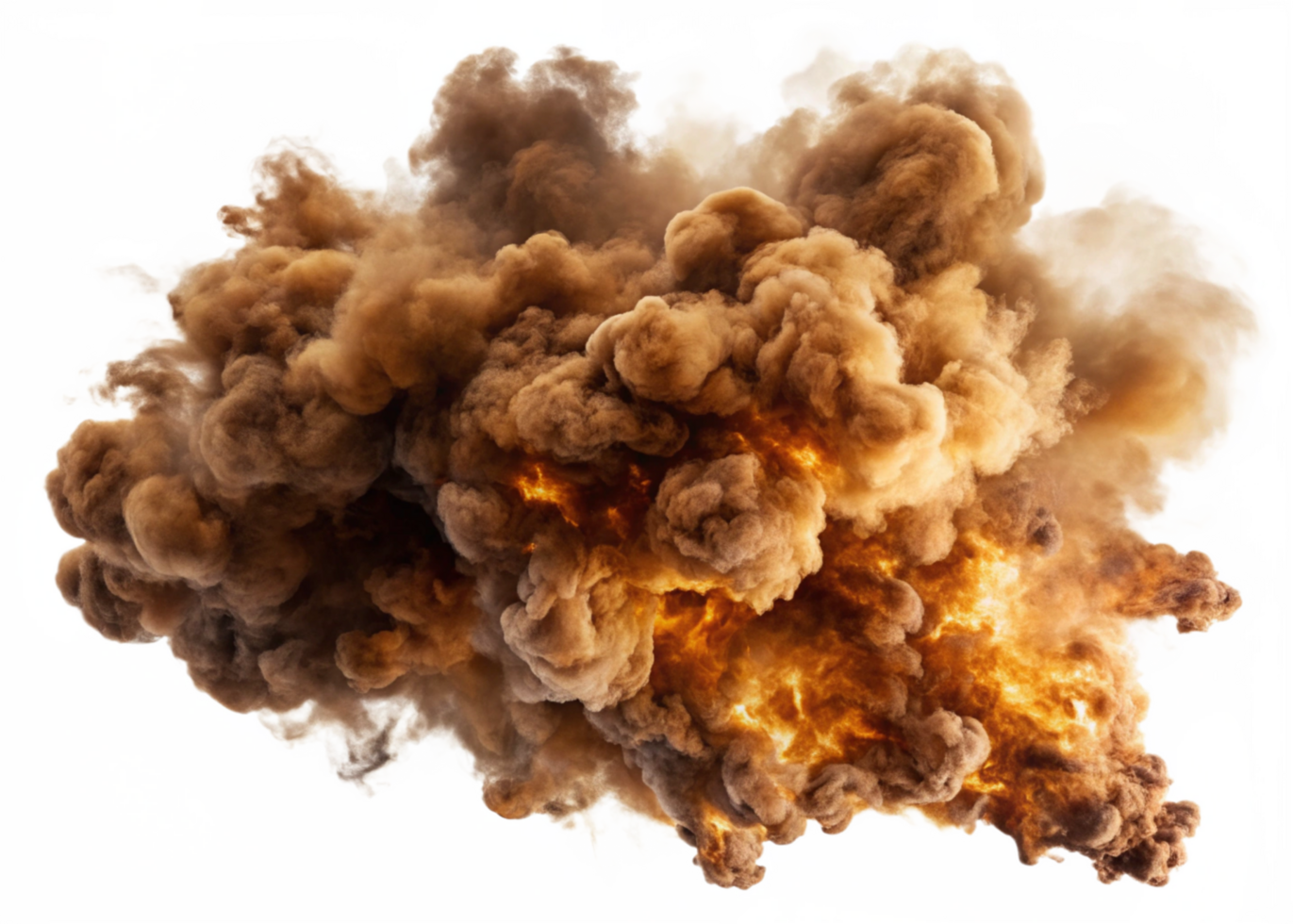 Abstract brown smoke on transparant background for design png