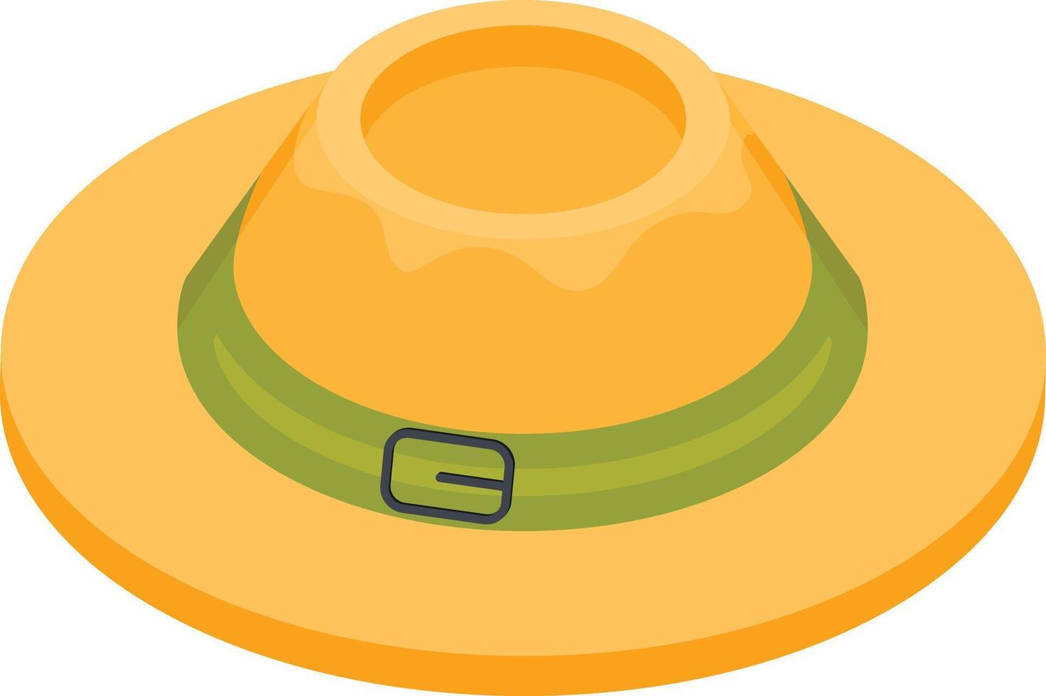 Safari Hat with Green Band vector