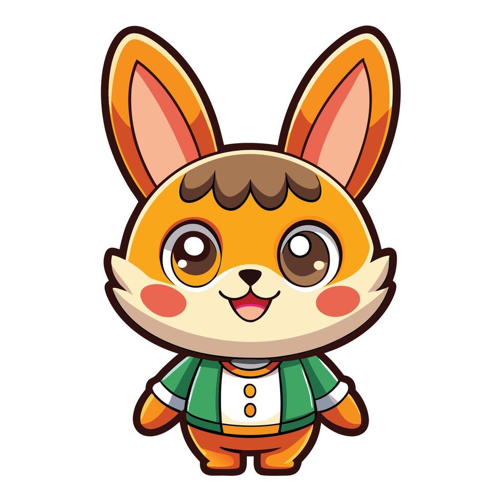 animal crossing new leaf - rabbit vector